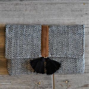 Chevron Print Clutch
